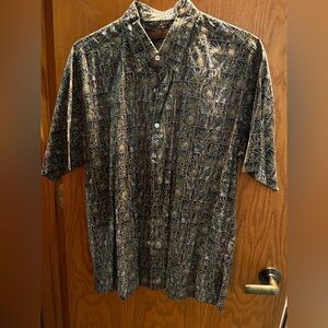 Tori Richard Green Casual Button Down Shirt